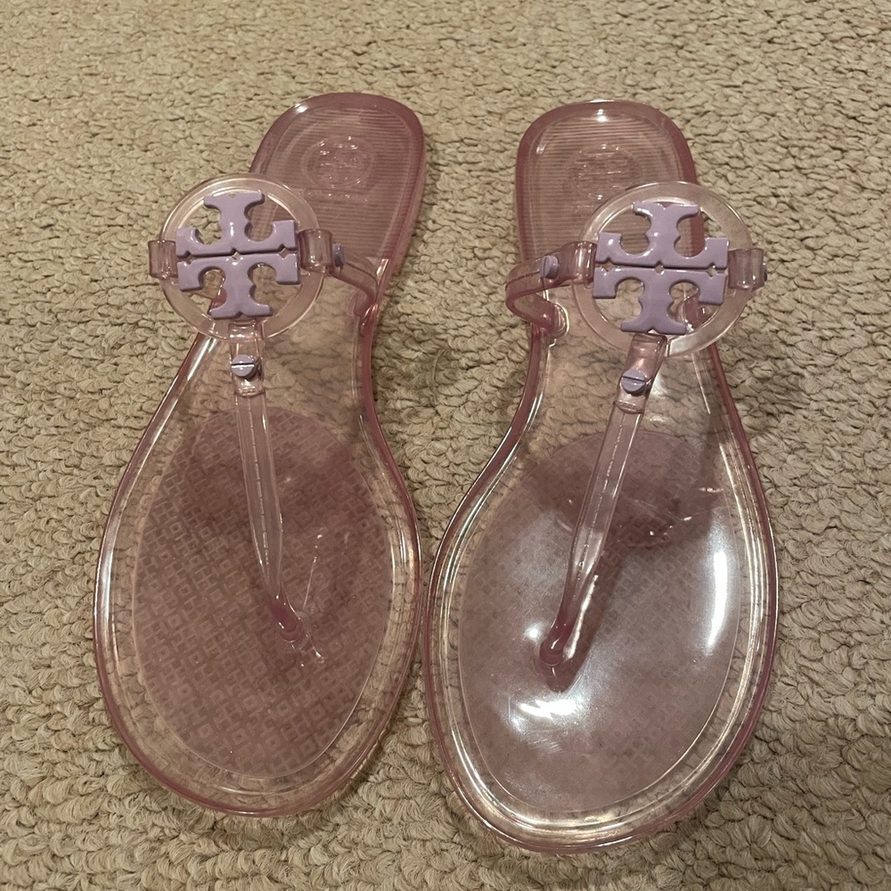 Tory Burch Lavender Pink Jelly Thong Sandals- brand new size 9